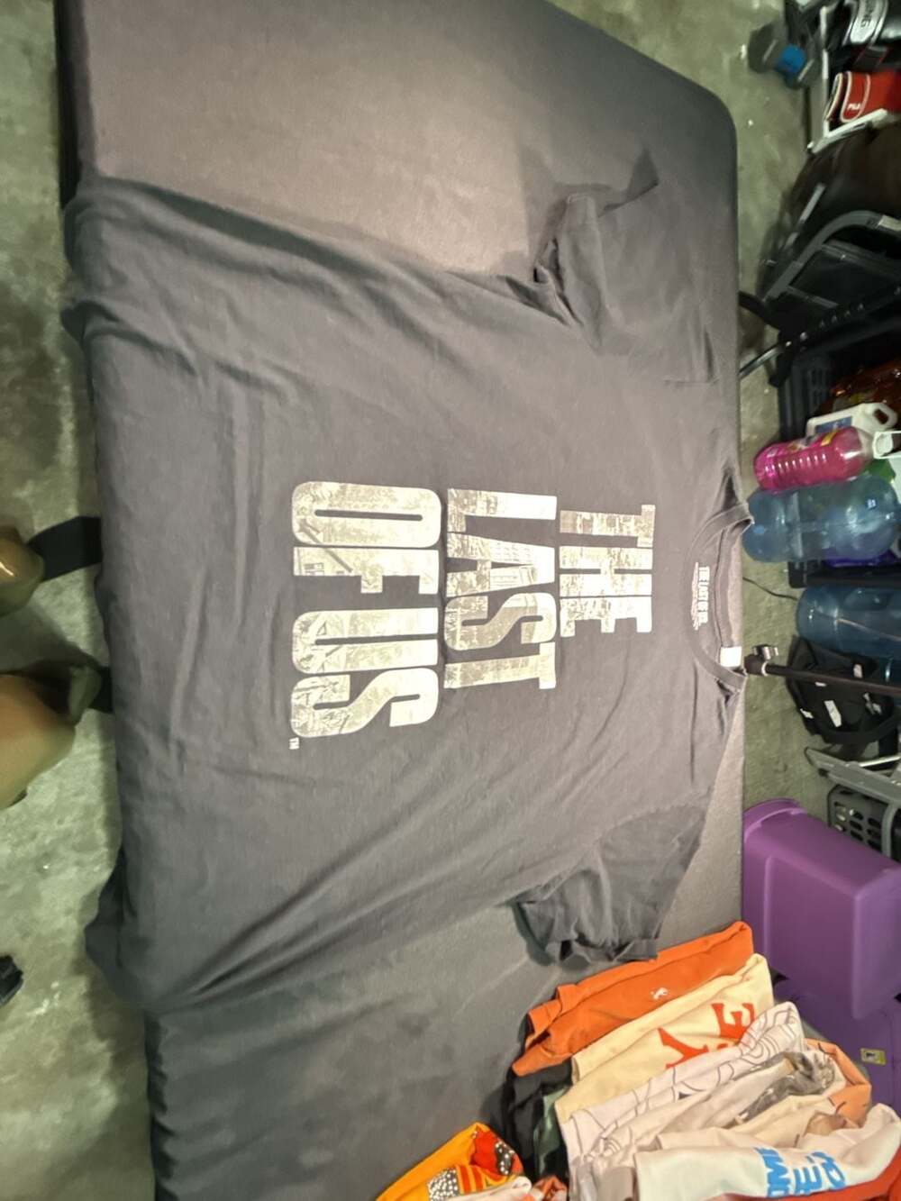 The Last of Us Distressed Logo Mineral Wash T-Shirt